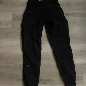 Black lululemon joggers (only worn 1-2times) size 4 but fits like a 2